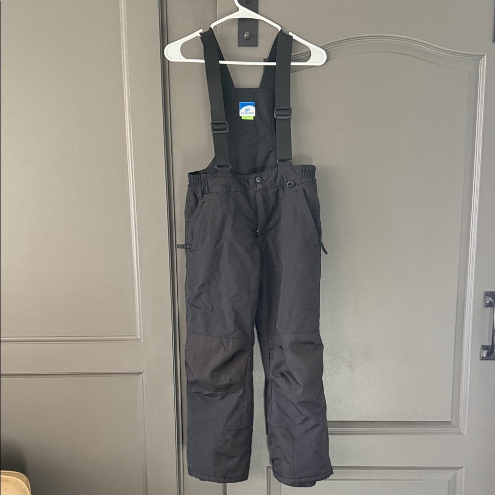 Children's Black Overalls with Adjustable Straps